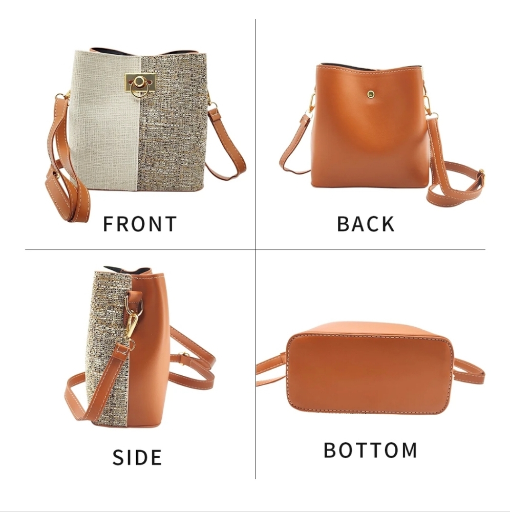 Woman's Crossbody Bucket Bag - Picture 9 of 10